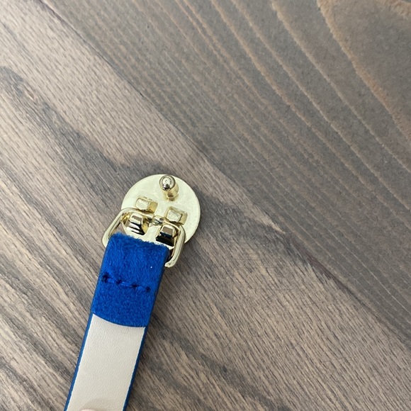 Blue suede belt - Picture 5 of 6